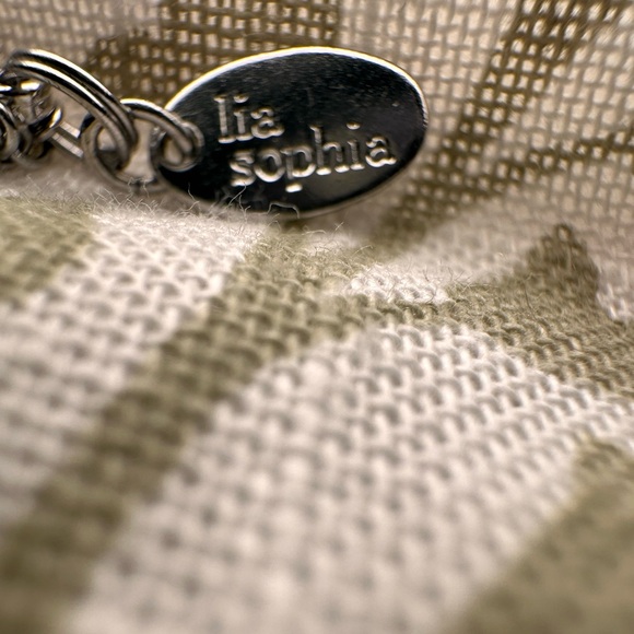 Lia Sophia women’s fortune cookie necklace Silvertone. - Picture 2 of 3